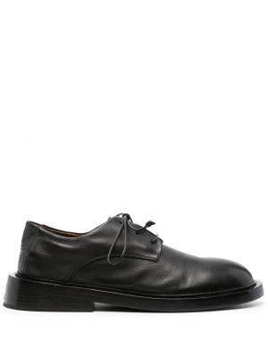 Nėriniuotos iš natūralios odos oksfordo batai su raišteliais Marsell juoda