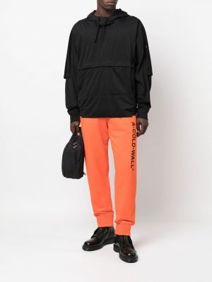 Pantalon de joggings à imprimé A-cold-wall* orange
