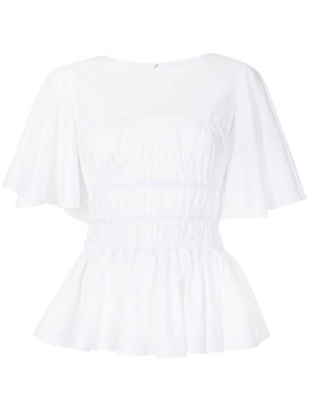 Памучна блуза Isolda бяло