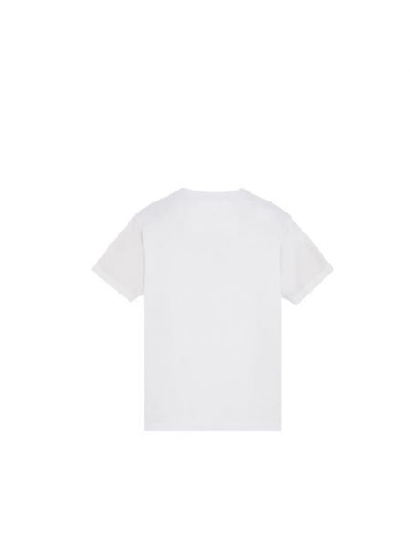 Camisa de algodón Stone Island blanco