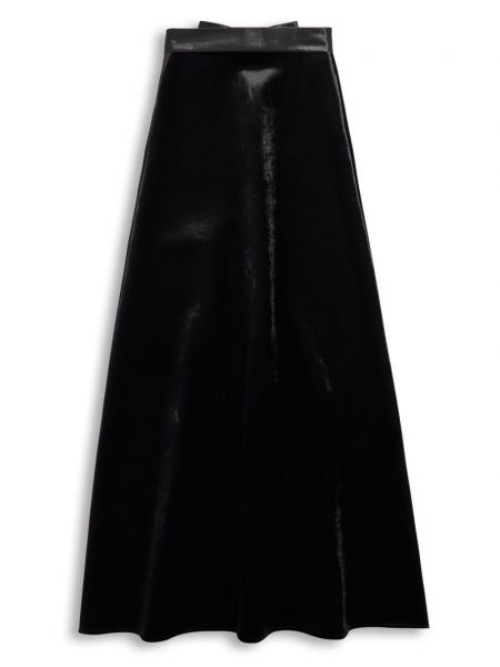 Aksamitna spódnica z kokardką Balenciaga czarna