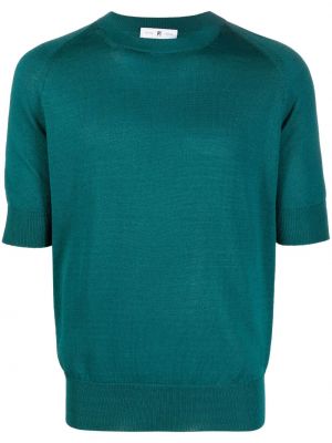 Плетена тениска Pt Torino зелено
