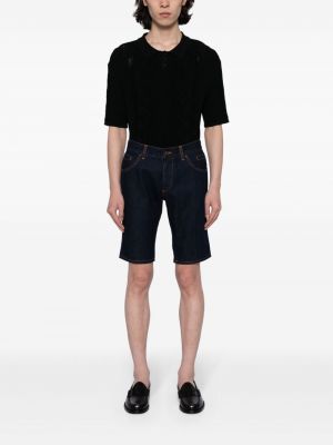 Džínové šortky s nízkým pasem Dolce & Gabbana modré