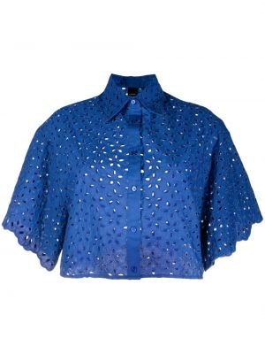 Chemise à fleurs à imprimé Pinko bleu