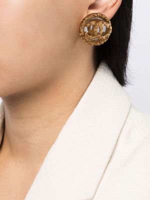 Oversized kõrvarõngad Chanel Pre-owned kuldne
