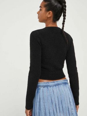 Vlněný svetr Moschino Jeans černý