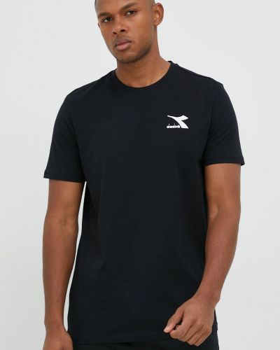 Diadora pamut póló fekete, sima