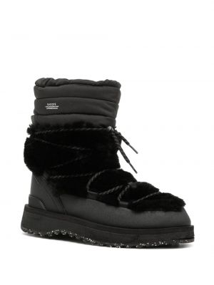 Prošívané sněžné boty Suicoke černé
