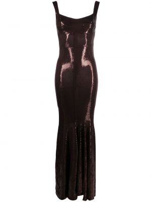 Vakarinė suknelė su blizgučiais Atu Body Couture ruda
