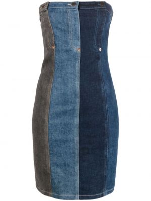 Džínsová sukňa Moschino Jeans modrá