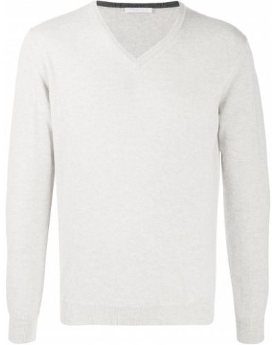 Jersey con escote v de tela jersey Cenere Gb gris