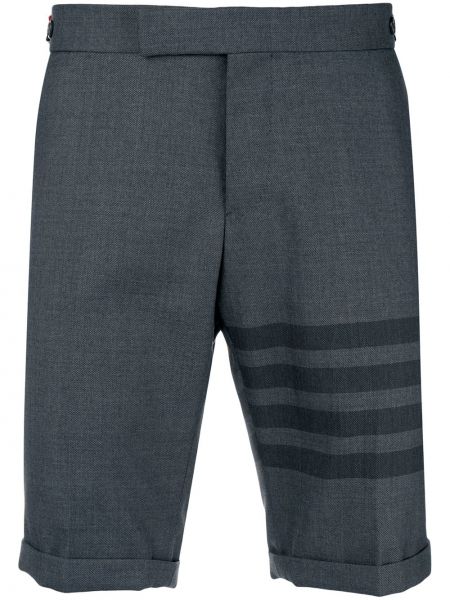 Skinny fit kratke hlače Thom Browne siva
