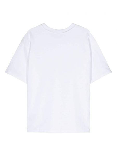 T-shirt mit stickerei aus baumwoll Vans weiß
