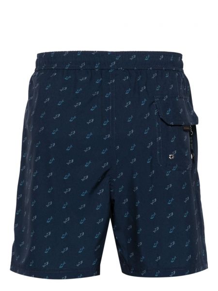 Shorts mit print Paul & Shark blau