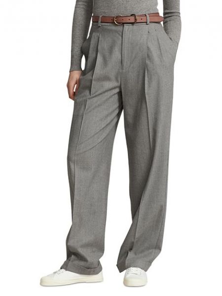 Плиссированные шерстяные брюки Ralph Lauren