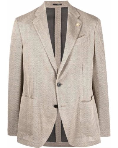 Knappen op blazer Lardini