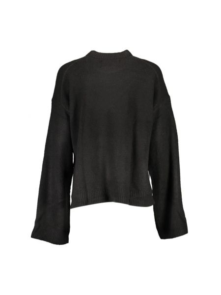 Jersey con bordado de lana de tela jersey Calvin Klein negro
