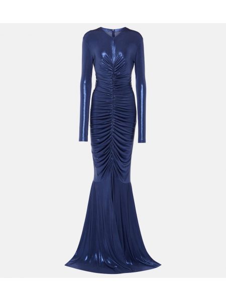 Sukienka długa Norma Kamali niebieska