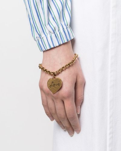 Colgante con corazón Yves Saint Laurent Pre-owned dorado
