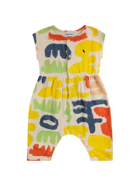 Bomull jumpsuit for jenter Bobo Choses hvit