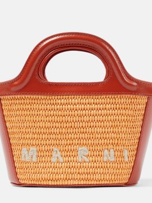 Shopper kabelka Marni oranžová