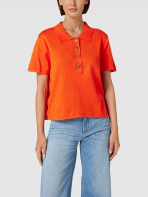 Dzianinowa bluzka Esprit pomarańczowa