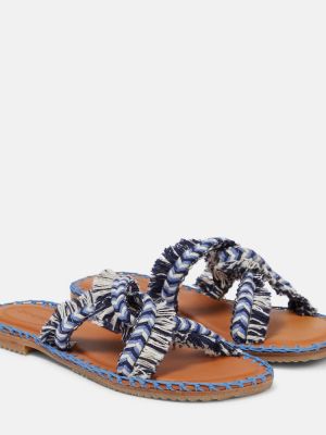Pletené sandále Zimmermann modrá