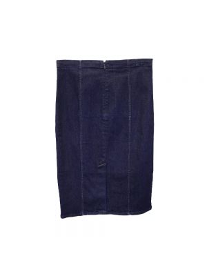 Spódnica jeansowa bawełniana Ralph Lauren niebieska