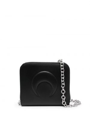 Peňaženka s výšivkou na zips Marine Serre čierna