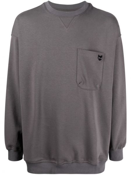 Sweatshirt mit rundem ausschnitt mit taschen Zzero By Songzio grau