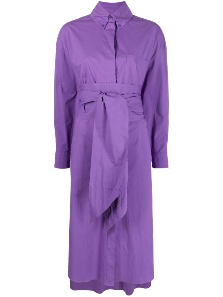 Vestido camisero oversized Alexandre Vauthier violeta