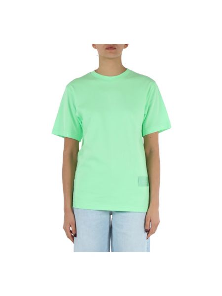 Koszulka bawełniana Replay zielona