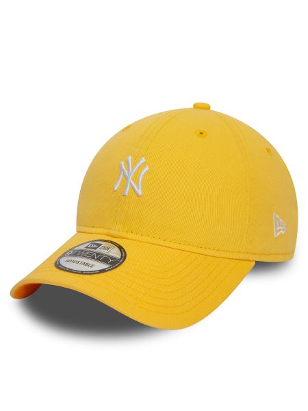 Kepurė su snapeliu New Era geltona