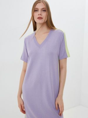 Платье-свитер Eleganzza фиолетовое