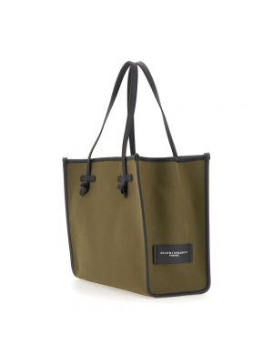 Shopper handtasche aus baumwoll Gianni Chiarini grün