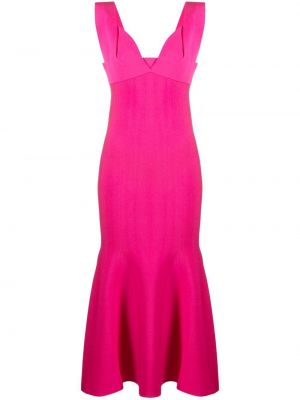 Μίντι φόρεμα Roland Mouret ροζ