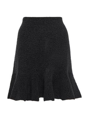 Peplum mini sukně Jil Sander černé