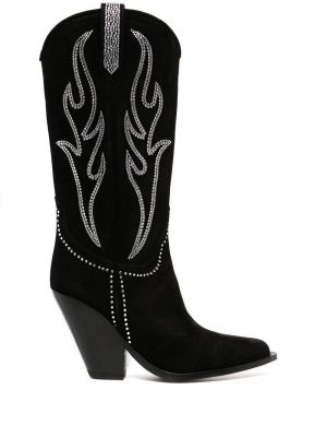 Aukštakulniai guminiai batai Sonora juoda