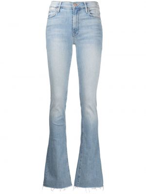 Relaxed fit flare jeans med hög midja Mother blå