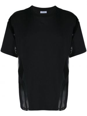 Bombažna majica Mugler črna