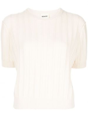 Кашмирена тениска Khaite бяло