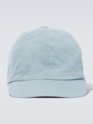 Gorra de algodón Sacai azul