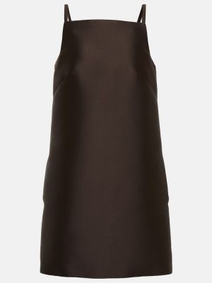 Μεταξωτή φόρεμα Valentino μαύρο