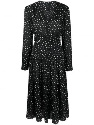 Robe mi-longue à pois Pinko