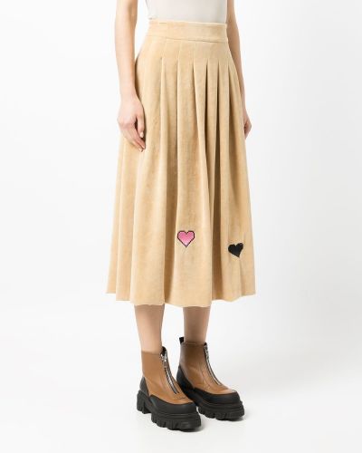 Plisované sukně se srdcovým vzorem Natasha Zinko