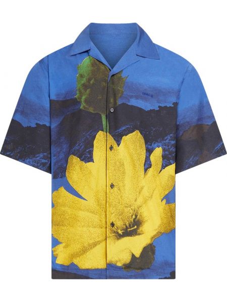 Рубашка в цветочек Oamc синяя
