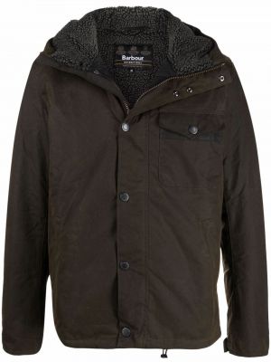 Daunenjacke mit geknöpfter mit kapuze Barbour grün