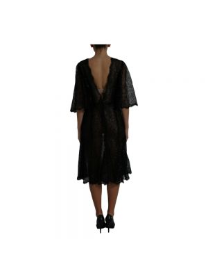 Sukienka midi koronkowa Dolce And Gabbana czarna