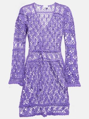 Mini robe en coton Anna Kosturova violet
