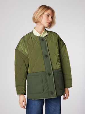 Prijelazna jakna bootcut Simple zelena